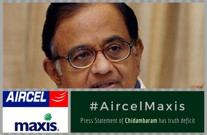 Press statement of Chidambaram in the Maxis approval by FIPB hides the conditions for approval