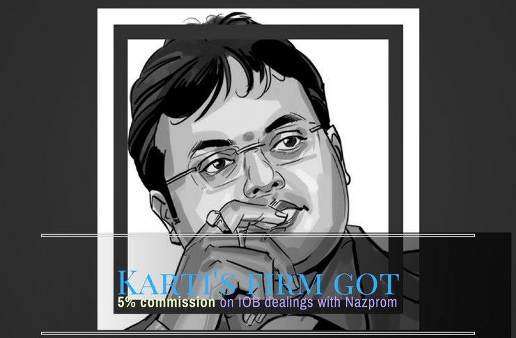 Documents uneartherd in a raid at Karti Chidambaram's office reveal how ASCSPL made 5% on each transfer from IOB to Nazprom