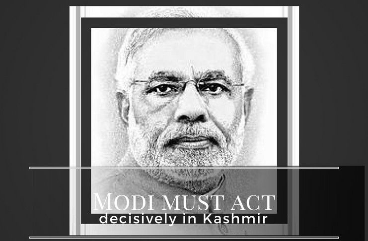 Recently surfaced videos depicting pushing/ shoving and spitting at security personnel should make Modi act more decisively in Kashmir