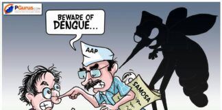 Dengue mosquitoes are the inspiration for this cartoon. Not intended to hurt anyone's feelings.