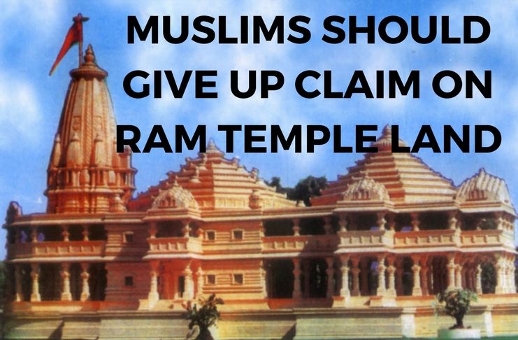 Give up claim on Ram Temple land