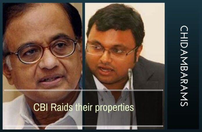 CBI conducts raids at 16 different locations of P Chidambaram and Karti Chidambaram