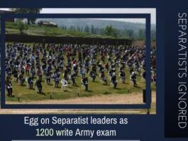 1200 applicants appearing to take their written exam is a slap in the face of Separatist leaders