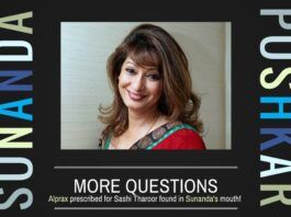 Was Alprax forcibly stuffed in Sunanda's mouth after her death to make it look like a suicide?