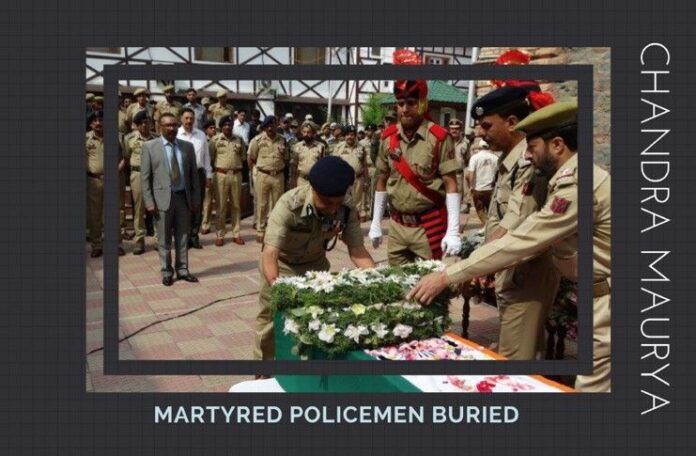Director General of Police Dr SP Vaid saluting brave hearts of J&K martyred policemen who laid down their lives in the line of duty