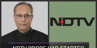 The Govt. has clarified in a Press Release that NDTV probe was started in 2011 when Pranab Mukherjee was the Finance Minister