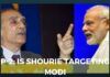 Shourie targets Modi
