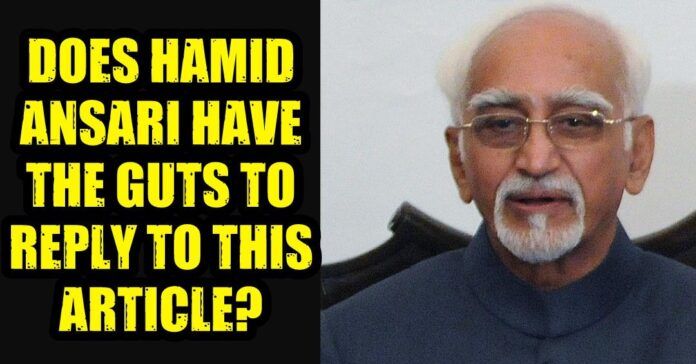Few questions to Hamid Ansari