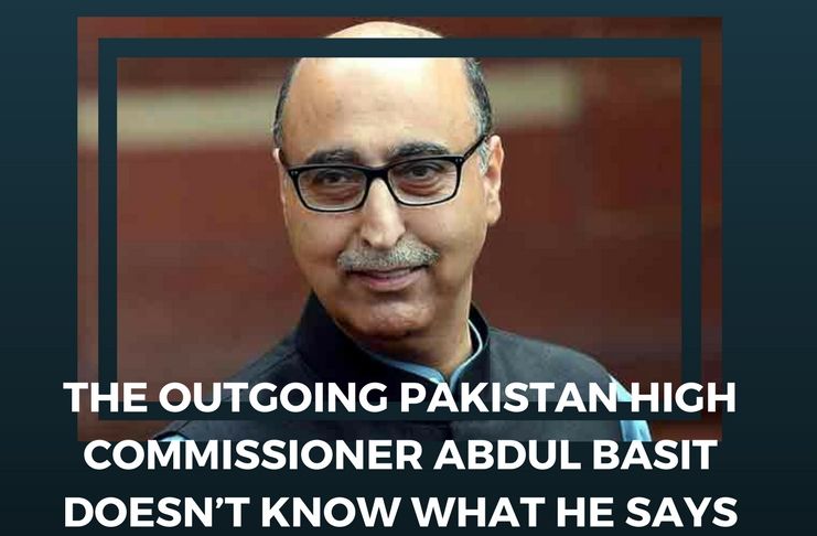 Abdul Basit - the outgoing Pak High commissioner