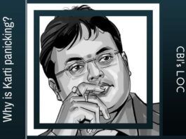 Karti attempts to preempt a Look out Circular by CBI issued to prevent him from fleeing the country