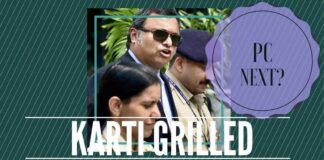 Intense questioning of Karti Chidambaram about kickbacks to his firms