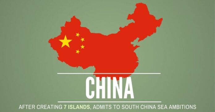 After much posturing, denial and huffing and puffing, China admits to its island building and military build-up in the South China Sea