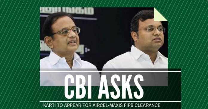 Aircel-Maxis case heats up as CBI summons Karti to appear before it