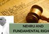Nehru and Fundamental rights