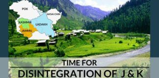 Time for disintegration of Jammu & Kashmir has come