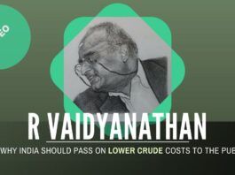 What is preventing India from passing on the benefits of a lower crude price to its consumers?