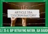 Article 35-A: BJP Betraying Nation, J&K Daughters