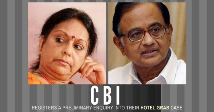 In a blatant instance of hotel grab, Nalini Chidambaram threatened a hotel owner in a telephone conversation of dire consequences