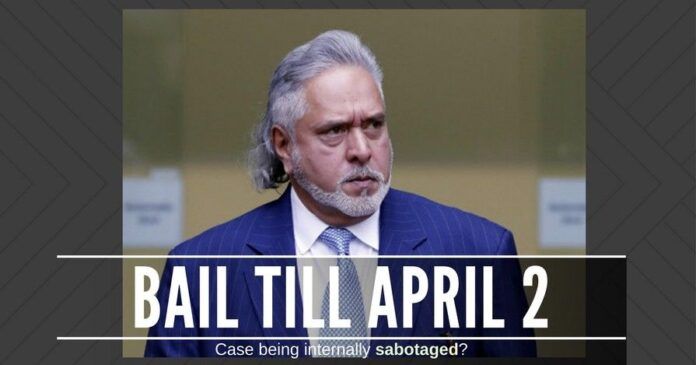Mallya granted bail till April 2nd