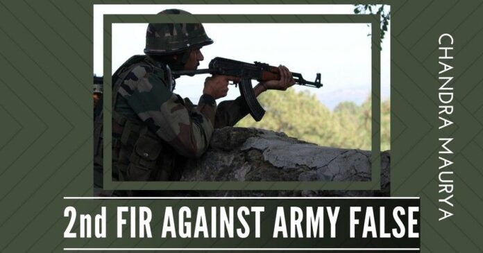 While the second FIR against Army turned out to be false, was the first one in Shopian registered due to political pressure?
