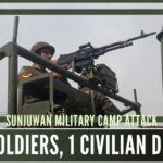 Indian Army has confirmed that 5 soldiers and 1 civilian died in the Sunjuwan Military Camp attack