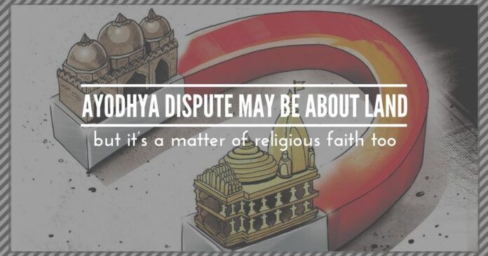 Ayodhya dispute may be about land