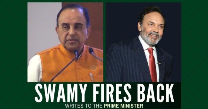 Swamy responds to Prannoy Roy letter, asks the PM to show no mercy to the corrupt and tax evaders