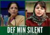 The silence on part of the Defence Minister Nirmala Sitharaman on the FIR against the Army is baffling