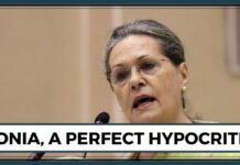 Sonia Gandhi, a perfect hypocrite