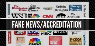 Fake news/accreditation and sedition