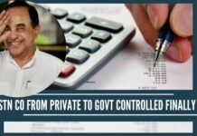 GSTN Co from Private to Govt controlled finally …