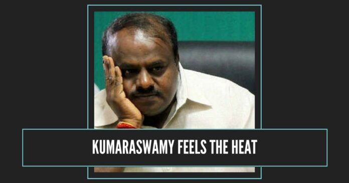 kumaraswamy begins to feel the heat