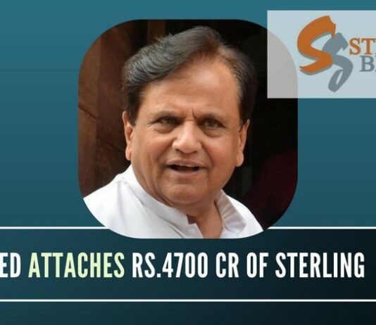 Ahmed Patel will be feeling the heat after a company he is friendly with, Sterling Biotech is in the cross hairs of the ED