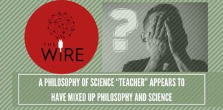A philosophy of science “teacher” appears to have mixed up philosophy and science(2)