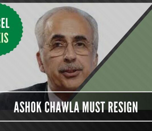 With his name in the CBI charge sheet on Aircel-Maxis scam, it behooves Ashok Chawla to step aside from all his roles till the investigation is completed