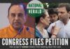 Congress files a petition in the court to restrain Swamy from tweeting about the National Herald case