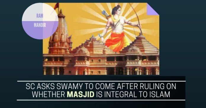 WIll the current CJI of the Supreme Court deliver judgment on the Ram Mandir before he demits office?
