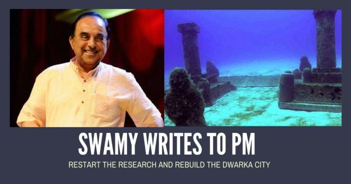 Dr. Swamy writes to PM, suggests rebuilding ancient Dwarka based on underwater ruins