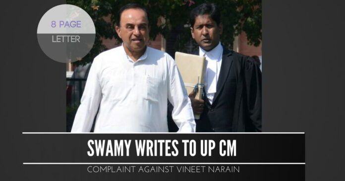 Swamy writes to UP CM