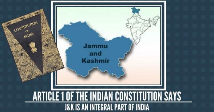 Jammu & Kashmir is the solitary state in the country which has a separate constitution and flag
