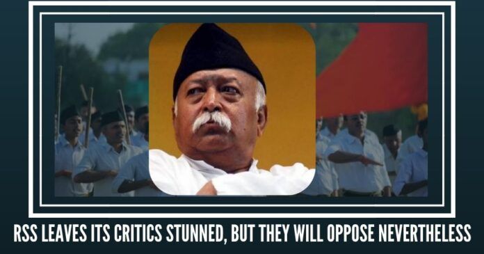 RSS leaves its critics stunned, but they will oppose nevertheless