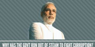 Govt run out of Steam to fight Corruption?