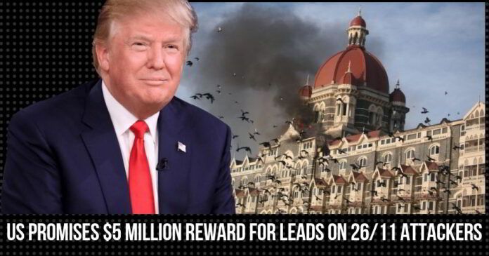 United States promises $5 Million reward for leads on 26/11 attackers