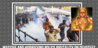 Massive and Horrifying police brutality on Ayyappa devotees at Sabarimala