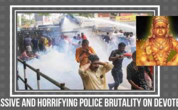 Massive and Horrifying police brutality on Ayyappa devotees at Sabarimala