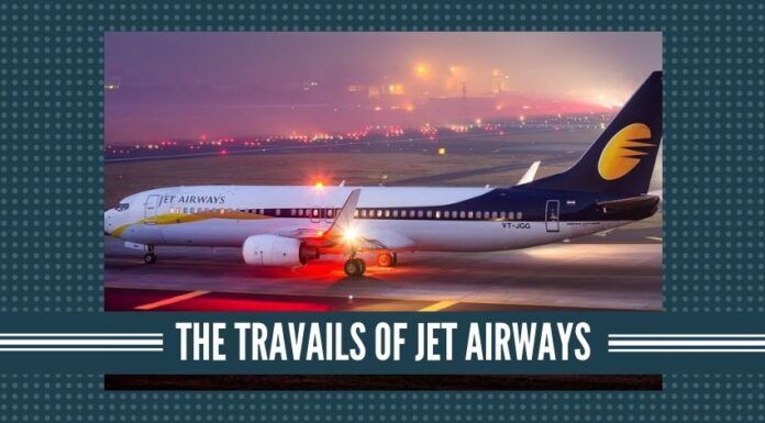 Jet Airways has recently defaulted on the rental payments on its leased aircraft.