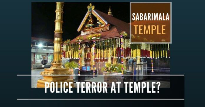 What is Kerala Police up to in Sabarimala temple?