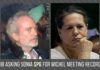 What was the reason for Michel to meet Sonia Gandhi so many times over a 15-year period?
