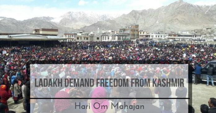 Ladakhi Buddhist demand freedom from Kashmir