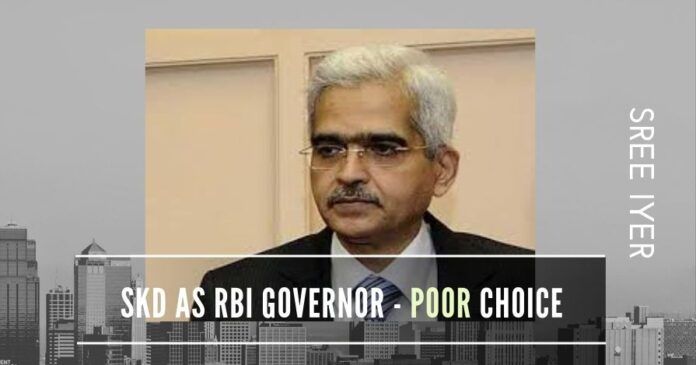 Choice of a History Post-Grad with a questionable track record as the RBI Governor is an extremely poor choice
